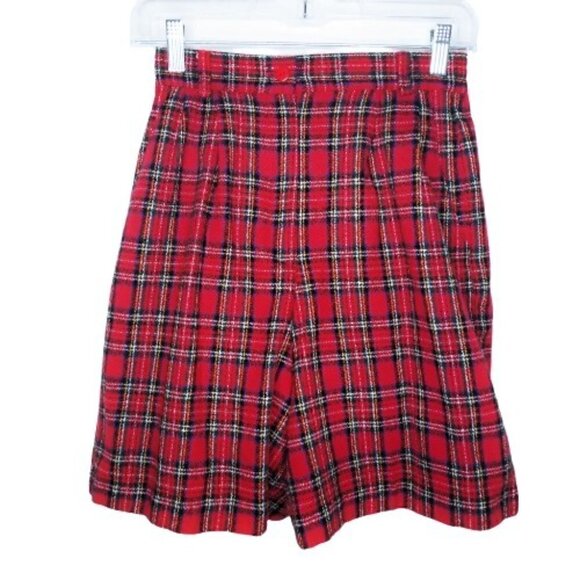 VTG Norton McNaughton Tartan Plaid Wool Shorts - Picture 2 of 6